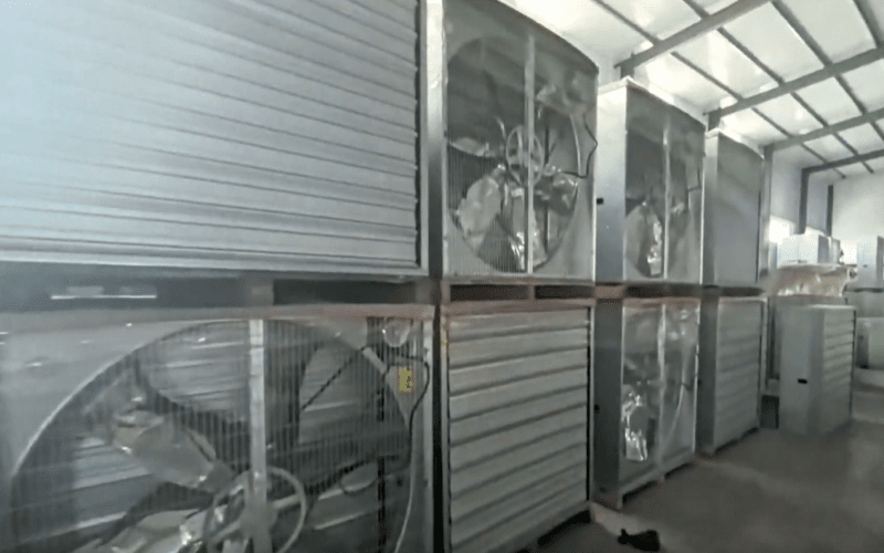 Ventilador de presión negativa para ganado de chapa galvanizada 1380